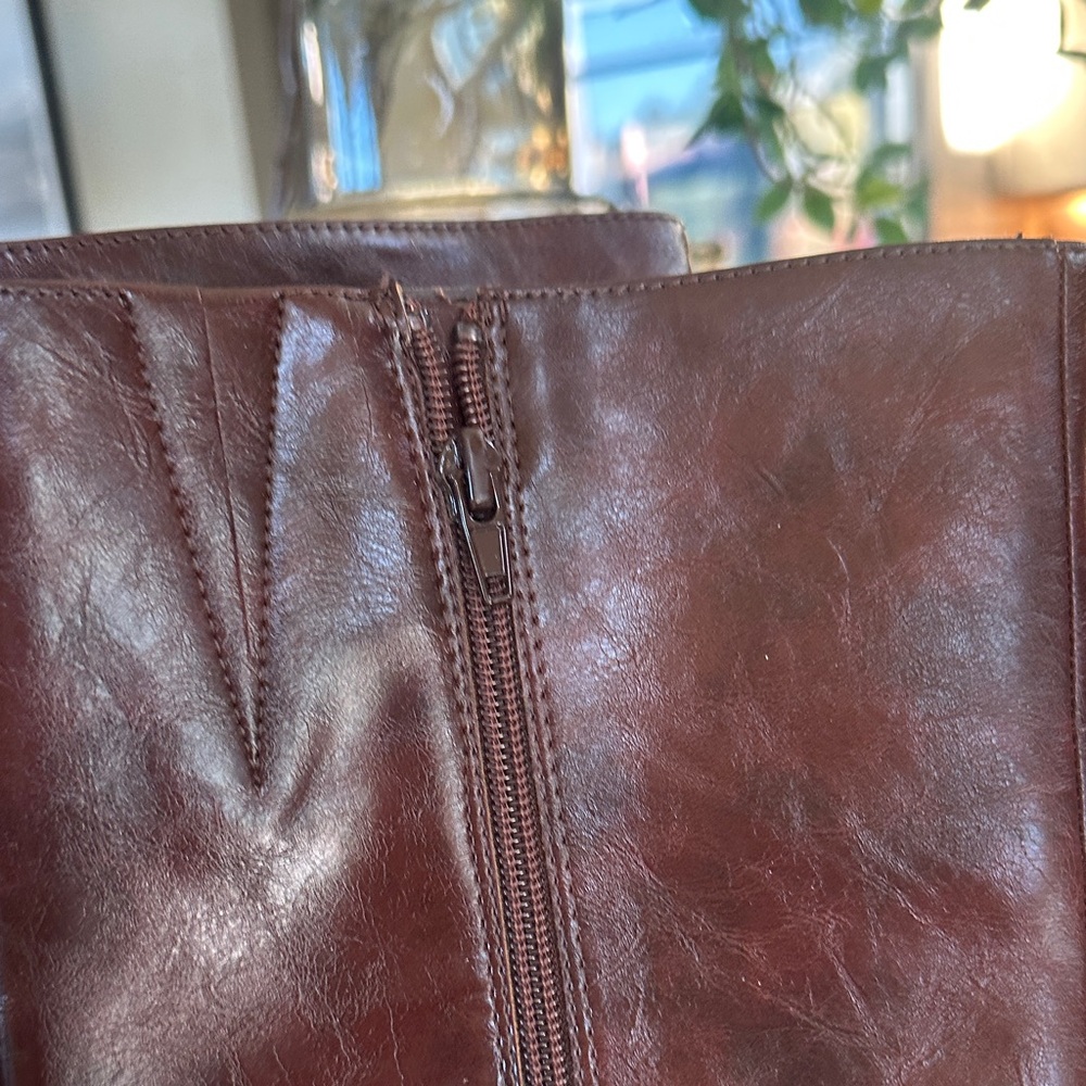 Steve Madden Dark Brown Heeled Boots - Picture 5 of 8